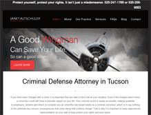 Tablet Screenshot of criminaldefensetucson.com